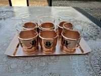 DDR Teeservice Teegläser mit Tablett Glühweintasse Kupfernäpfe Schwarzatal - Meuselbach Vorschau