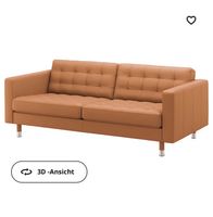 Ikea Leder LANDSKRONA 3er-Sofa, Couch braun midcentury München - Pasing-Obermenzing Vorschau