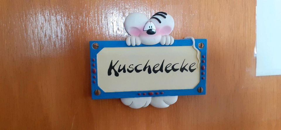 Diddl Türschild "Kuschelecke" in Rehburg-Loccum