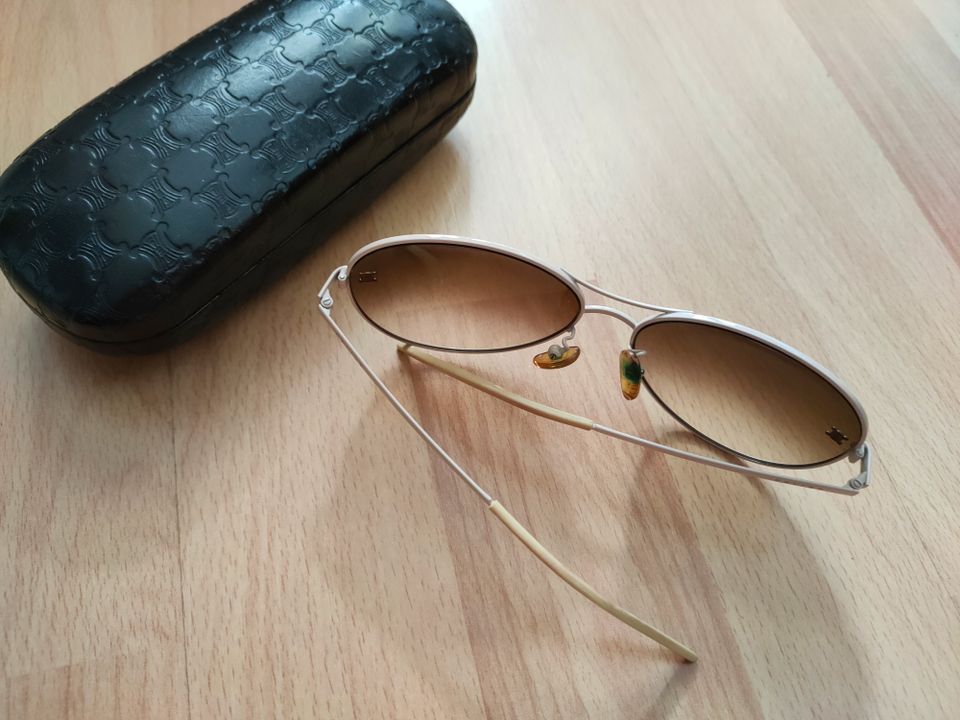 CÉLINE elegante Sonnenbrille 100% Original Vintage Piece Beige in Plochingen