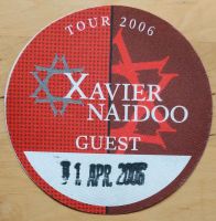 Xavier Naidoo | Guest Pass | Tour 2006 Stuttgart - Degerloch Vorschau