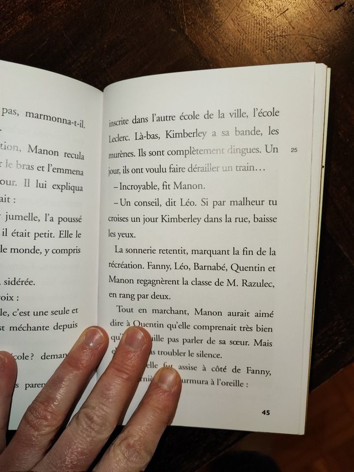 Kinderbuch auf Französich "La rentrée de Manon" in Frankfurt am Main