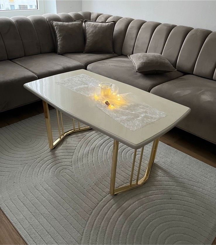 Tisch gold marmoroptik sofatisch couchtisch in Lünen