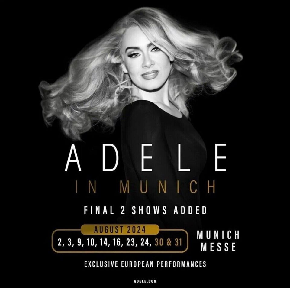 Ticket für Adellee 2x **Eröffnungskonzert am 02.08.24 in München* in Grafling