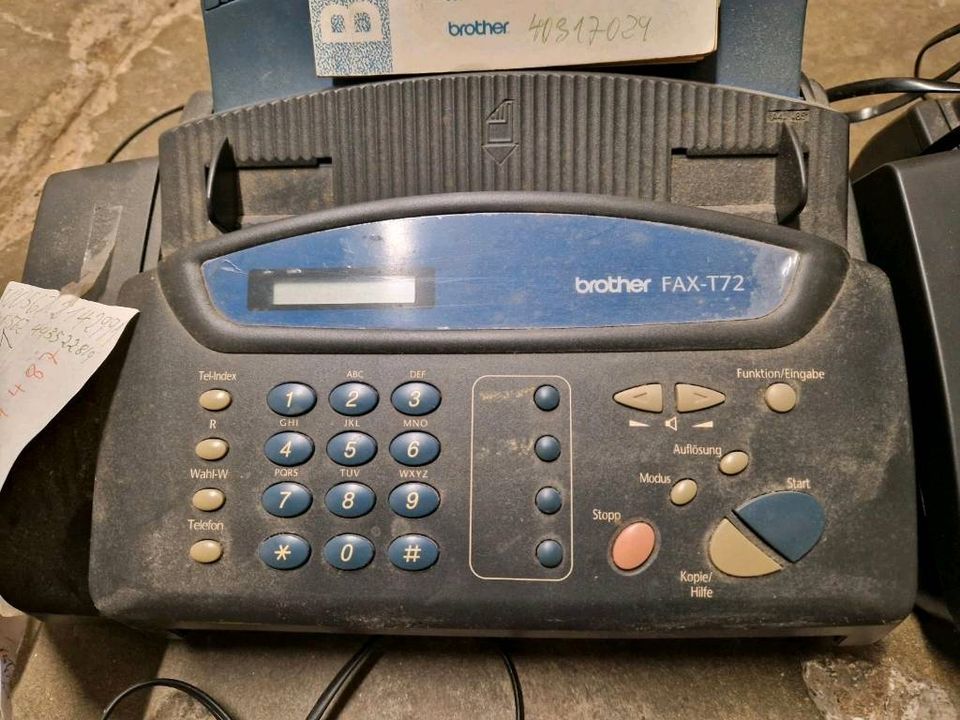 Zwei Faxgeräte brother FAX-T72 mit Gebrauchsanleitung + Farbband in Hamburg