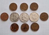 Silbermünze 3x Half Dollar 1943, 1954, 1964 USA; Diverse Jahre pe Nordrhein-Westfalen - Neuss Vorschau