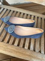 Elegante UNÜTZER Ballerinas in Mittelblau – Größe 37,5 Düsseldorf - Kaiserswerth Vorschau