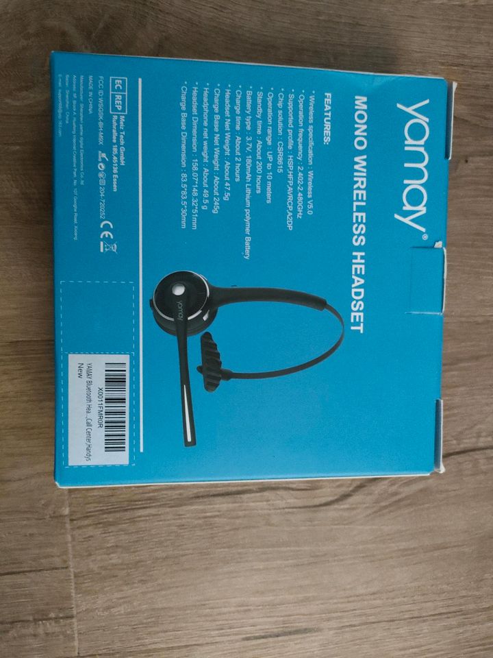 Headset - yamay BH-M9A wireless - neu und Verpackung ungeöffnet in Plochingen