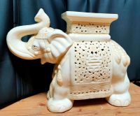 Blumenhocker Keramik Elefant weiß beige Bayern - Trabitz Vorschau
