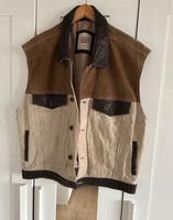 FRANK RADLOFF Herren Vintage Weste Leine Leder ⭐️⭐️⭐️ Baden-Württemberg - Mannheim Vorschau