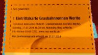 3x Gutscheine freier Eintritt Grasbahnrennen in Werlte Niedersachsen - Lingen (Ems) Vorschau