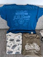 T-Shirt Shirt blau und braun (XL), weiß mit Pflanzen (m) Berlin - Hellersdorf Vorschau