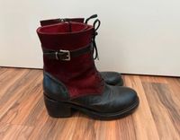 Rocco P. Stiefel Leder schwarz-rot Größe 37 Mitte - Tiergarten Vorschau