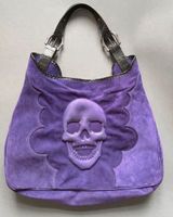 Philipp Plein Designer Tasche Leder lila plum Totenkopf Neu! Nordrhein-Westfalen - Mülheim (Ruhr) Vorschau