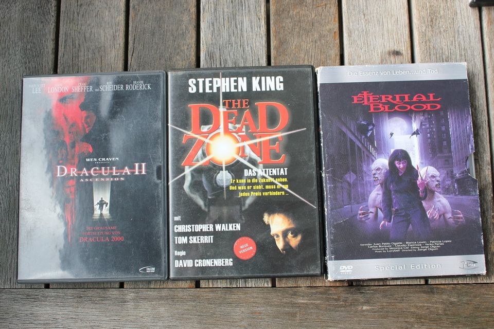 3 DVD Filme     Dracula II, The Dead Zone,  Eternal Blood in Rosenheim