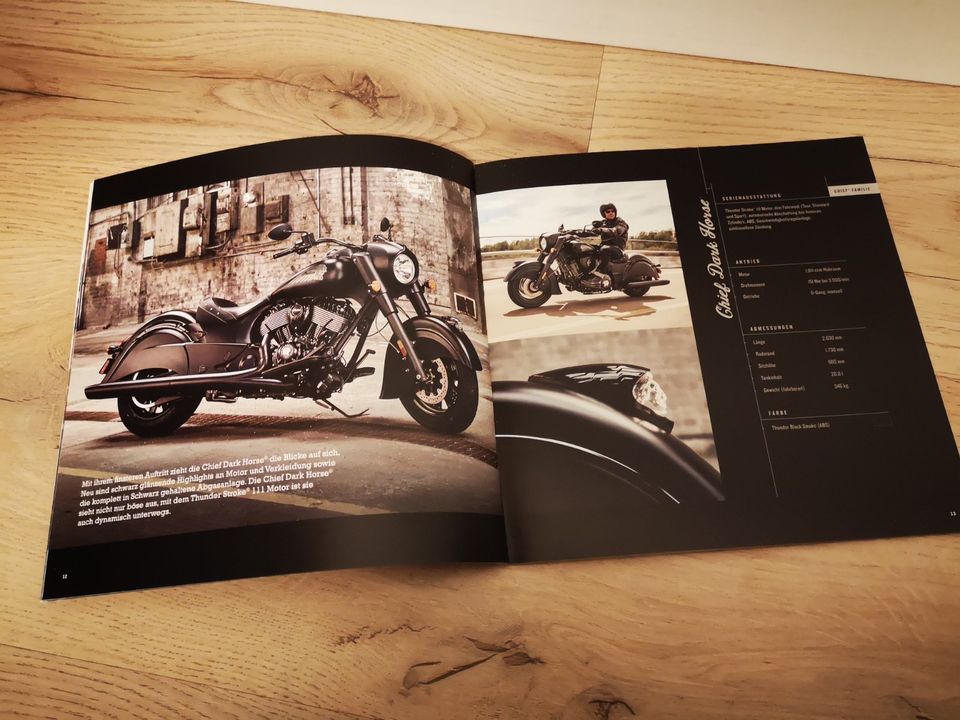 Indian Motorcycle / Motorrad Kataloge Broschüren 2019, 2 Stück in Kirchweidach