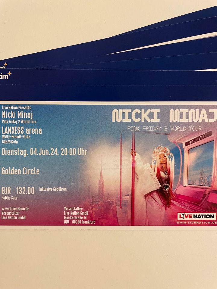 Nicki Minaj Köln 04.06.2024 Stehplatz Golden Circle in Stuttgart