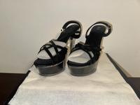High Heel Stiletto Sandaletten 43 (42) crystal-schwarz Bayern - Teublitz Vorschau
