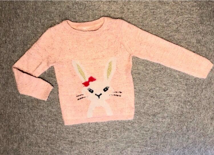 Gr. ca 104 110 cm Pullover Mädchen Hase rosa Osterhase Ostern in Weyarn
