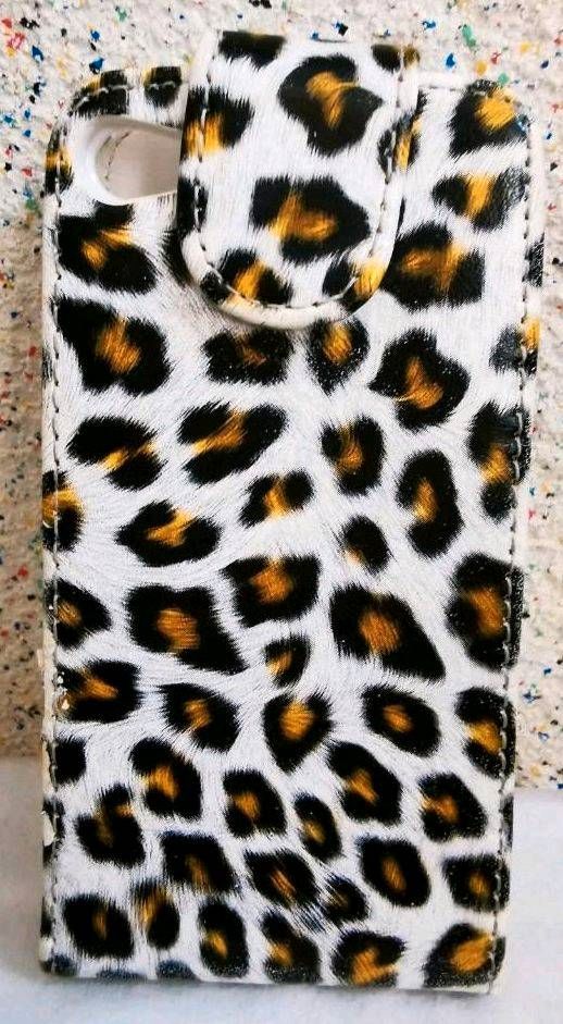 3x Klapphülle Handy Case Handytasche Leopard für iPhone 4 in Wiesbaden