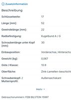 Radschraube .Schlüsselwörter 17 Niedersachsen - Hemmingen Vorschau