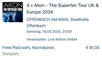 Akon Konzert in Offenbach am 18.05 Bayern - Erlangen Vorschau