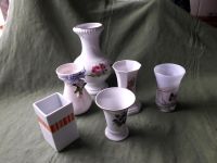 6 Vasen aus Porzellan in weiß Niedersachsen - Braunschweig Vorschau
