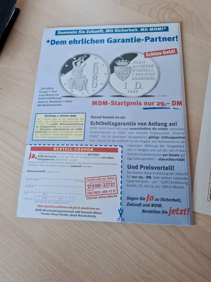 Eine Deutsche Mark Geldscheine Geld in Grünberg