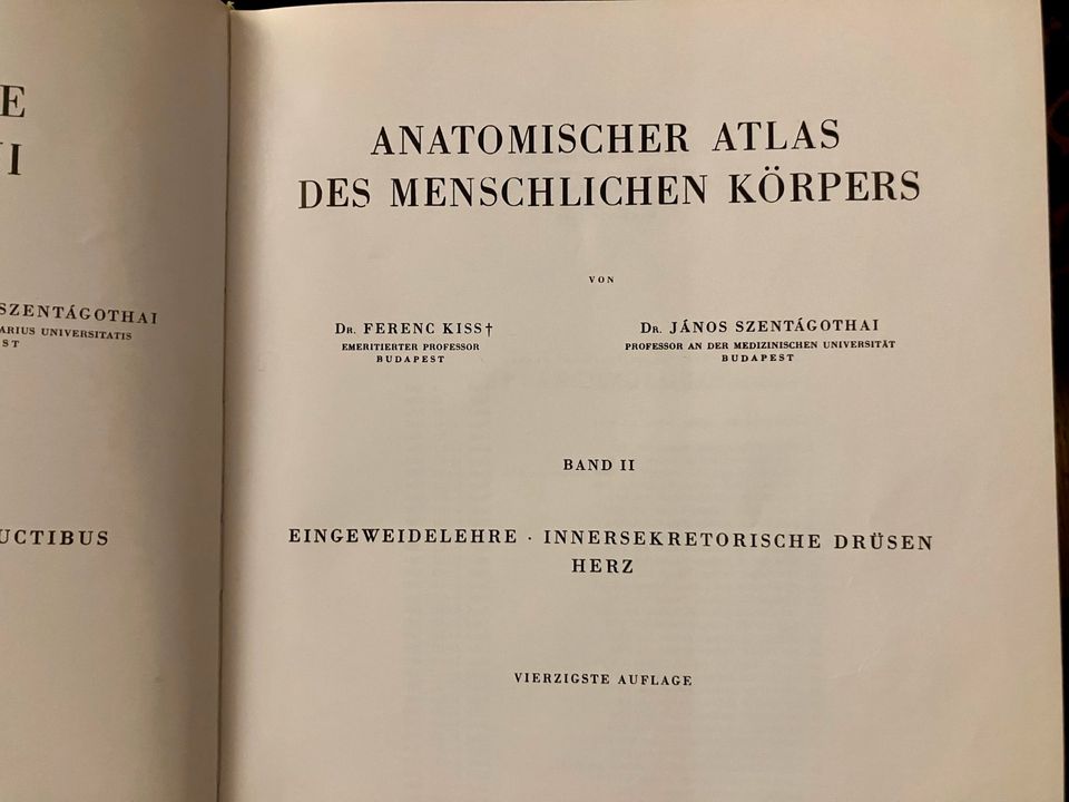 Anatomischer Atlas des menschlichen Körpers | Band 1-3 | 1971 in Köln