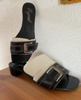 ESPRIT Damenschuhe schwarz mit Schnalle (Silber), Größe 38 Baden-Württemberg - Mannheim Vorschau