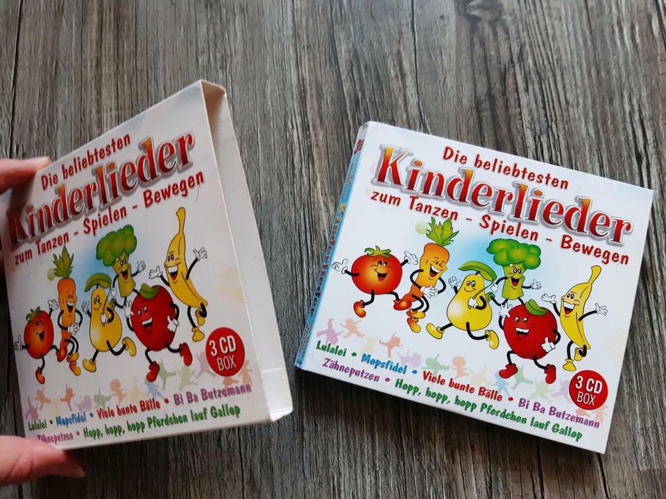 Neuwert 3 CD Box Kinderlieder zum Tanzen Spielen Bewegen Geschenk in Peitz