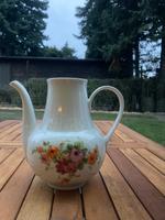 Kaffee Kanne Kaffeekanne Blumen Henneberg Porzellan DDR Sachsen - Großpösna Vorschau