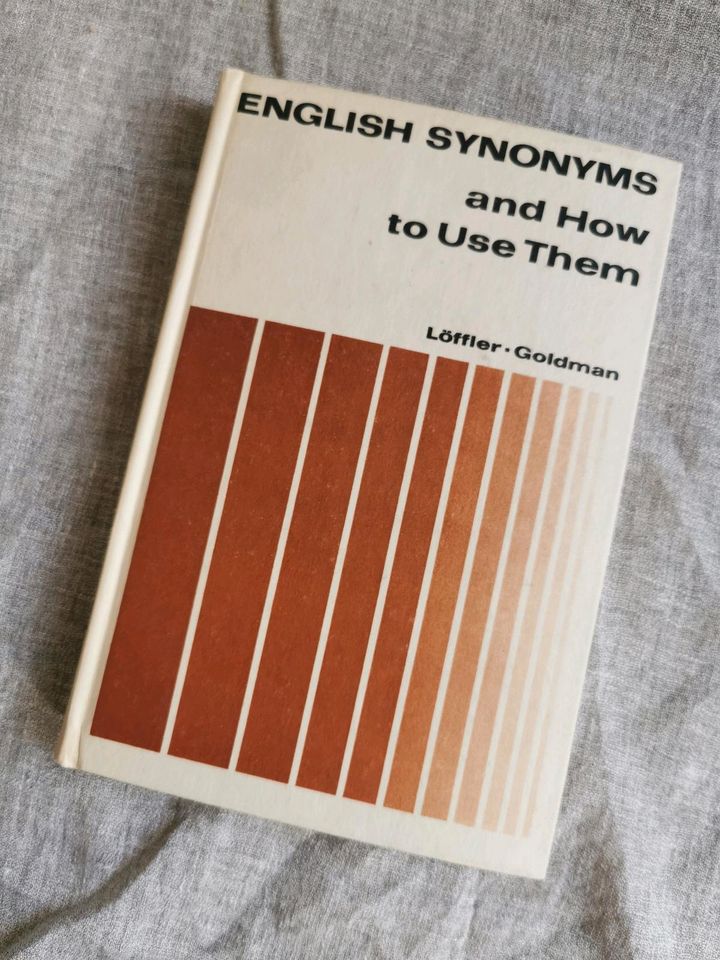 DDR Englisch Buch, 1977, Synonyme in Weimar