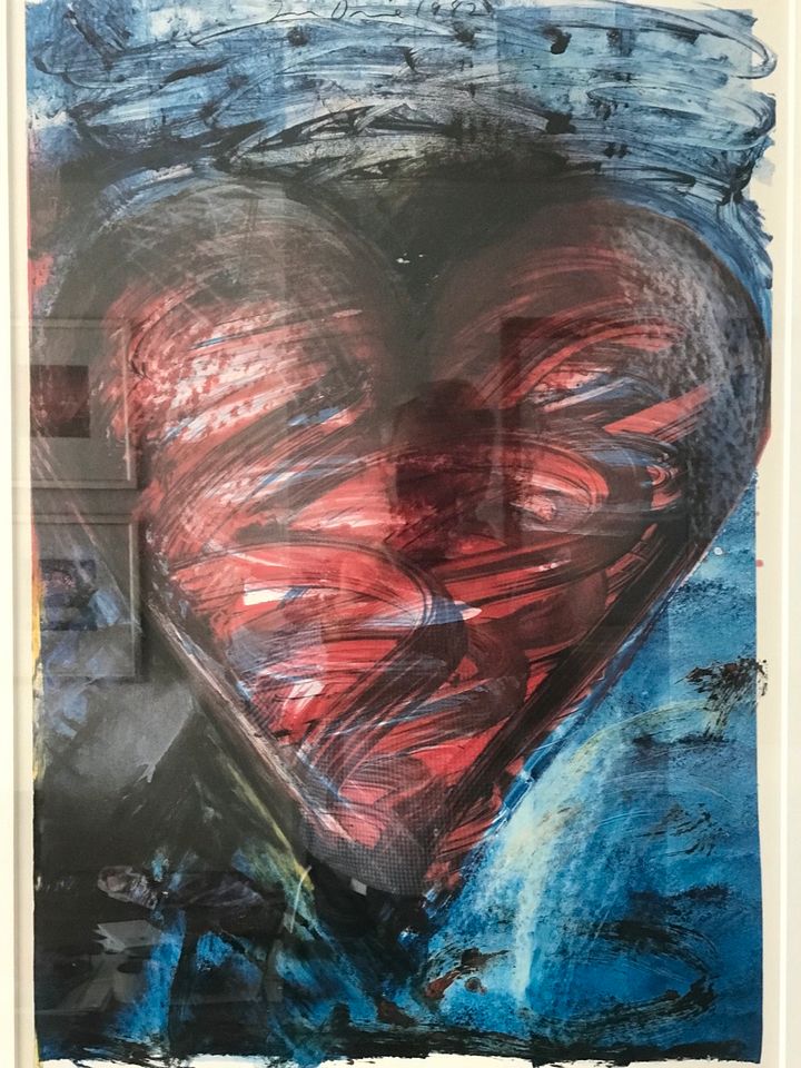 Jim Dine, Heart, drucksigniert, galeriegerahmt in Köln