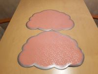 2 Tischsets Platzdeckchen rosa Wolken kleine Silbersterne Niedersachsen - Lilienthal Vorschau