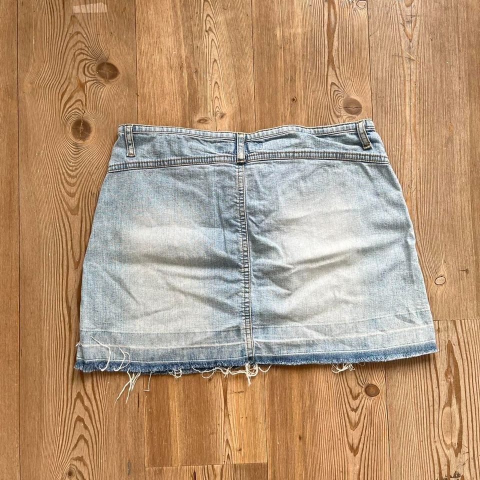 Vintage Y2K Fishbone denim Mini Rock Jeans western Top Cowboy in Ratingen