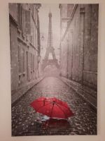 Keilrahmen/Leinwandbild Paris/Eiffelturm/roter Regenschirm/Deko Nordrhein-Westfalen - Voerde (Niederrhein) Vorschau