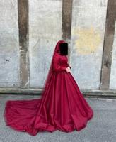 Figaro Hennaabendkleid maßgeschneidert dunkelrot mit Schleier Dortmund - Innenstadt-West Vorschau