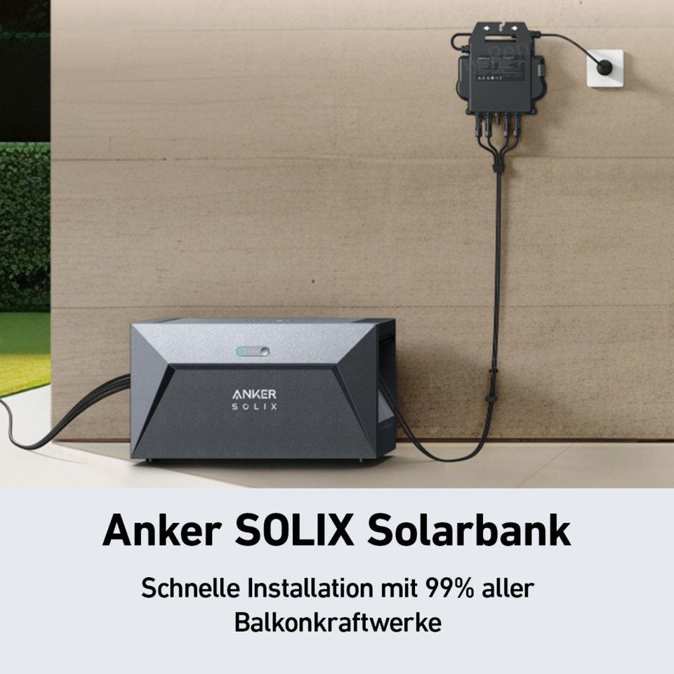 Anker Solarbank E1600 Solarstromspeicher 1600Wh Balkonkraftwerk in Mönchengladbach