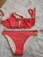 Zweifarbiger lachs-roter Bikini, Gr. 40 Bayern - Rosenheim Vorschau