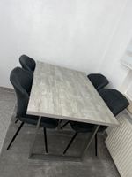 Esszimmer Tisch Wohnzimmer Esstisch Grau Metall Design Holz optik Nordrhein-Westfalen - Velbert Vorschau