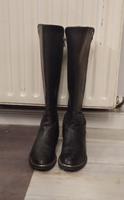 Braune flache kniehohe Stiefel mit Stretch-Anteil Berlin - Spandau Vorschau