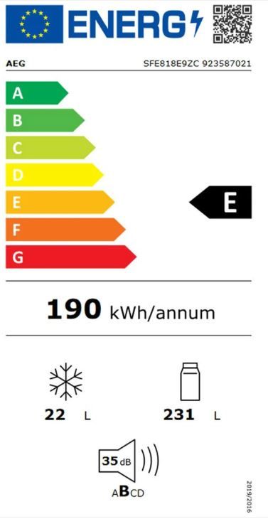 AEG Einbau-Kühl-/Gefrierkombination SFE818E9ZC Höhe: 1,78cm in Köln