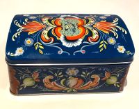 CHR BJELLAND WERBEBOX BLECHDOSE ROSEMALING TIN 1950 NACHLASS Baden-Württemberg - Villingen-Schwenningen Vorschau