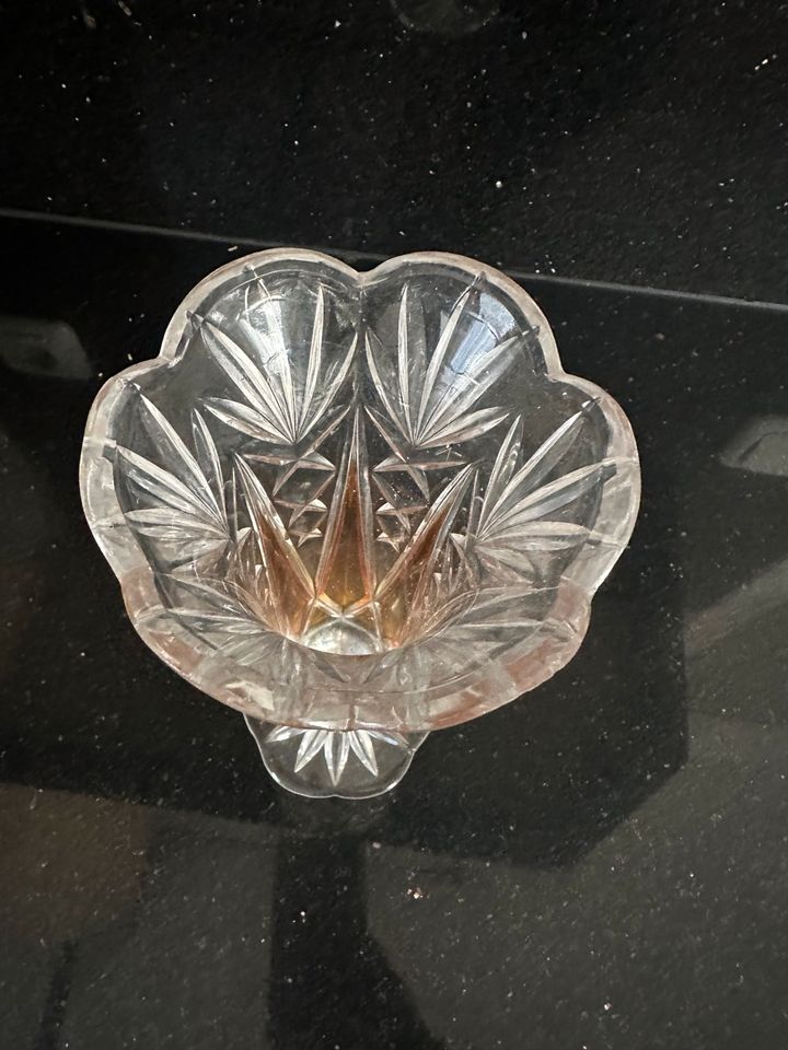 Trompeten Kristall Vase 70er Jahre in Lachendorf