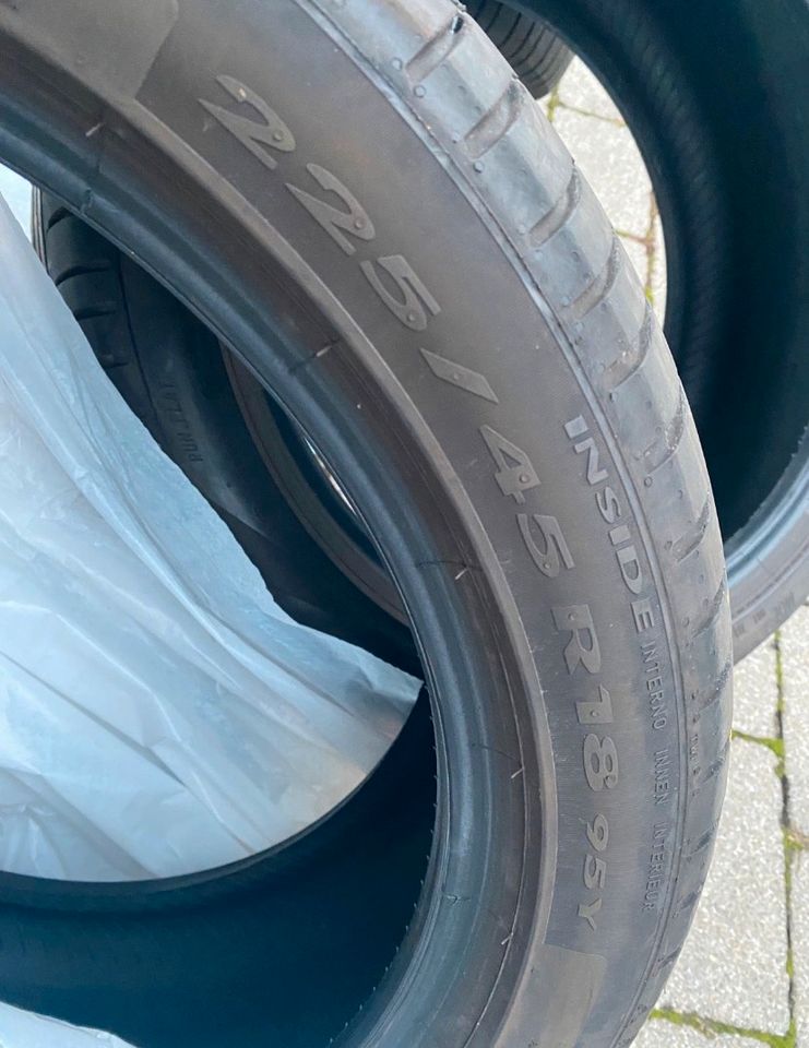 Sommerreifen pirelli 225/45 R18 95Y 245/40/R18 97 reifen Mercedes in Pleidelsheim