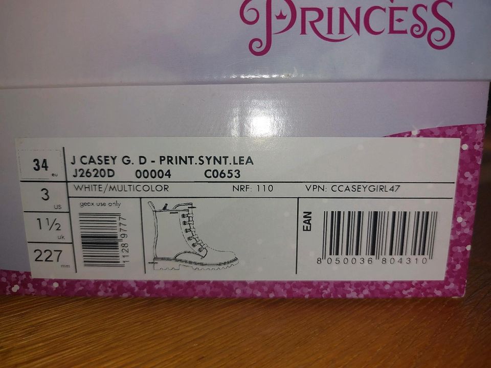 GEOX Stiefel 34 NEU Casey Princess Prinzessinen Disney in Ottobrunn