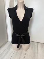 Cute sexy elegant tiefer Ausschnitt Shirt schwarz S M Orsay Satin Bayern - Würzburg Vorschau