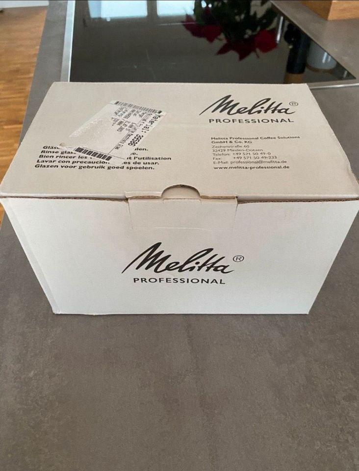 Melitta Latte Macchiato Glas 6x Neu in Walldorf