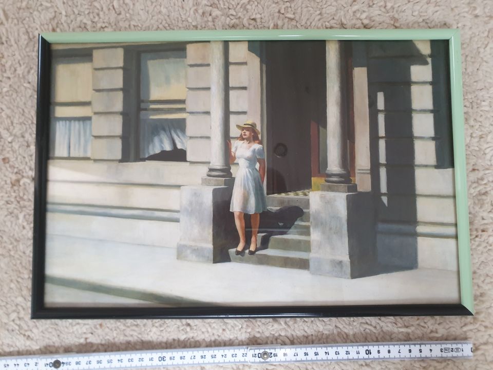 EDWARD HOPPER, SOMMERTIME, BILD POSTER INCL. RAHMEN in Kirchardt